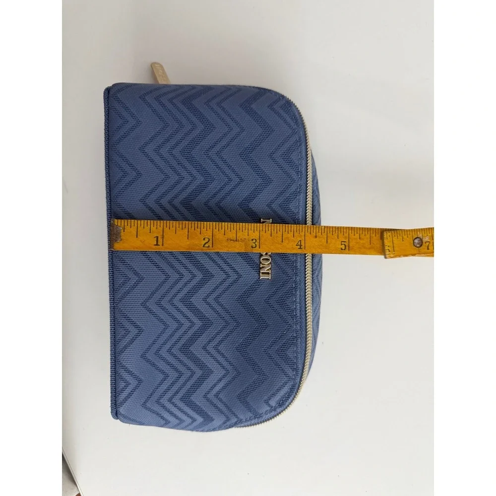 Missoni‎ for Delta Blue Chevron Zigzag Travel Amenity Pouch Makeup Bag Accessory
